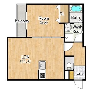 ジーメゾン大久保リベイルの間取り図