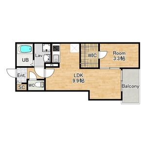 ジーメゾン岸和田ラクセルの間取り図