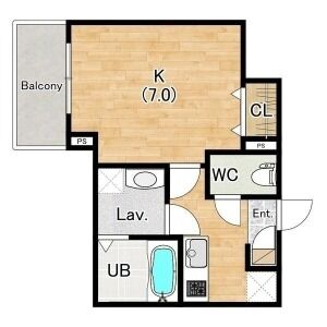 ココングランジュール川西小花 ☆フリーレント相談可能!の間取り図