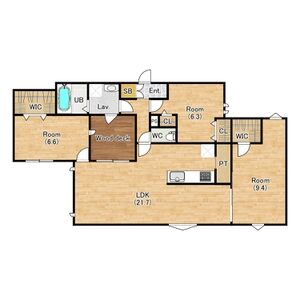 アークハイム翠ヶ丘の間取り図