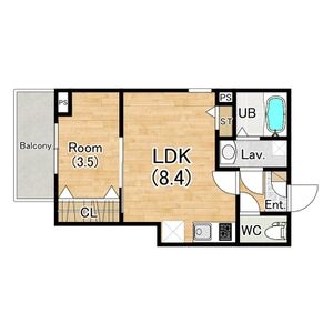 ジーメゾン立花レヴリアの間取り図