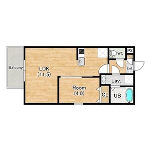(仮称)ジーメゾン京都九条ミヤビアの間取り図