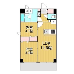レジデンシア都島アイラの間取り図