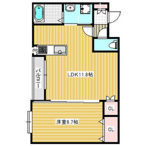 Villa Chaton 高丸(ネコと私の家)の間取り図
