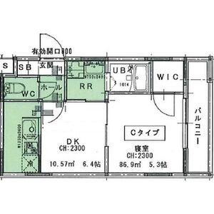 GARNET RESIDENCE 聖護院ONEの間取り図