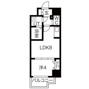 プロシード大阪NB3の間取り図