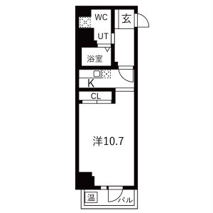 エグゼ難波東の間取り図