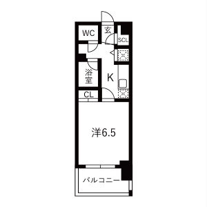 アスヴェル阿波座 BLUE EARTHの間取り図