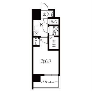 エスリード梅田グレイスの間取り図