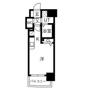 アクアプレイス南堀江の間取り図