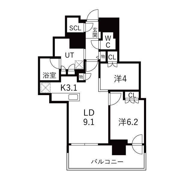 【分譲賃貸】ザ・札幌タワーズ　ウエストタワー 画像21