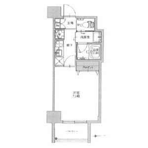 ファーストステージ江坂広芝町IIの間取り図