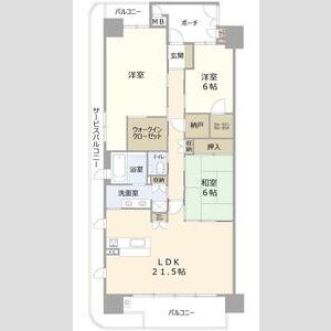 なんばセントラルプラザリバーガーデンの間取り図