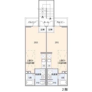 Nesta Residence 大正の間取り図