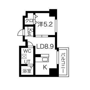 ヴァローレ布施の間取り図