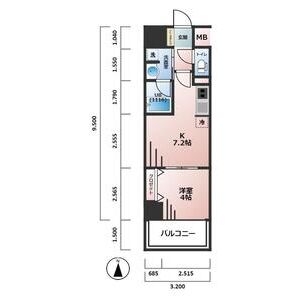 レオンコンフォート大手通の間取り図