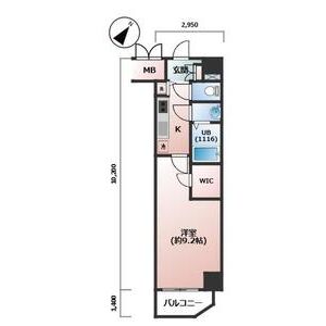 プレサンス江戸堀の間取り図