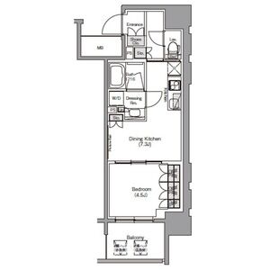 ザ・パークハビオ堂島の間取り図