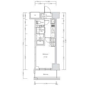 ザ・パークハビオ江坂公園の間取り図