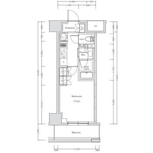 ザ・パークハビオ江坂公園の間取り図