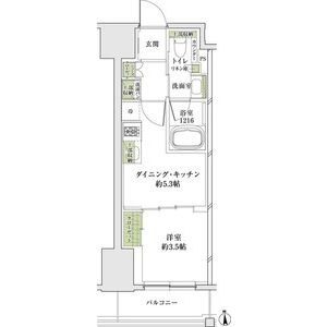 ザ・パークハビオ同心プレイスの間取り図