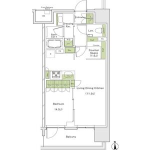 ザ・パークハビオ都島フロントの間取り図