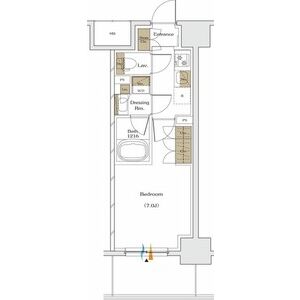 ザ・パークハビオ谷町六丁目テラスの間取り図