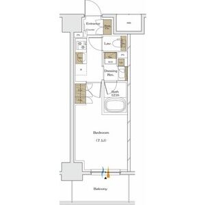 ザ・パークハビオ谷町六丁目テラスの間取り図