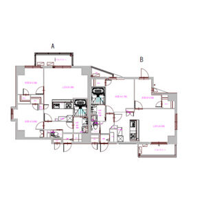 LEGALAND+ ABENOSANMEICHOの間取り図
