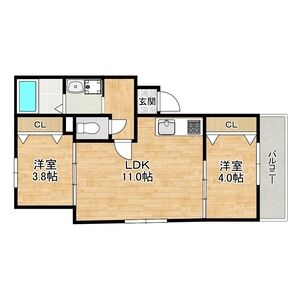 EST高見ノ里の間取り図