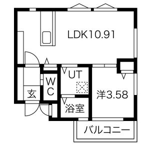 LOHAS豊中稲津町の間取り図