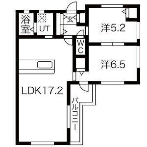 LOHAUS中山荘園 壱の間取り図