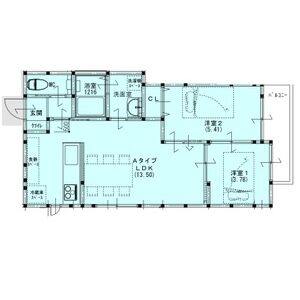 LOHAUS花屋敷駅前の間取り図