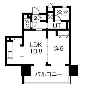 クリスタルエグゼ心斎橋の間取り図