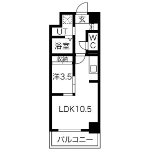 エグゼ今里の間取り図