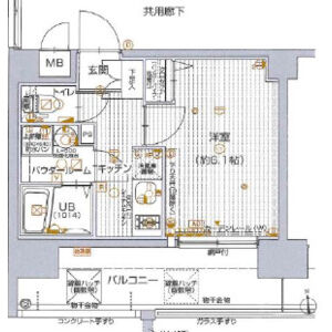 エスリード南森町の間取り図