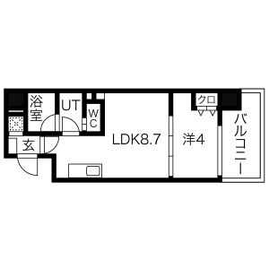 ブエナビスタ上町の間取り図