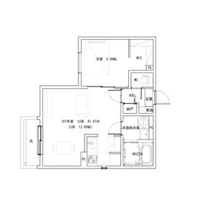 REGALEST武庫川3の間取り図