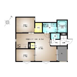 REGALEST摂津パウの間取り図
