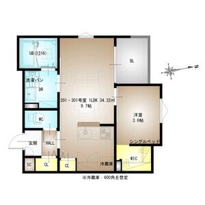 REGALEST Station sideの間取り図