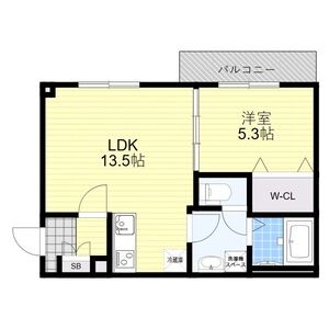 フィユフラッツ豊津グランの間取り図