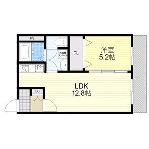 フィユフラッツ豊津グランの間取り図