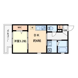 ラシーヌ住吉大社の間取り図