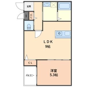クレスト高安の間取り図