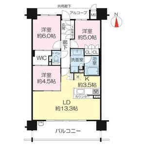 ジオ阪急池田満寿美町ソシアの間取り図