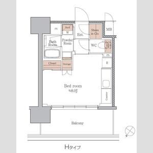 ジオエント梅田北リバーフロントの間取り図