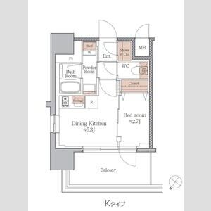 ジオエント梅田北リバーフロントの間取り図