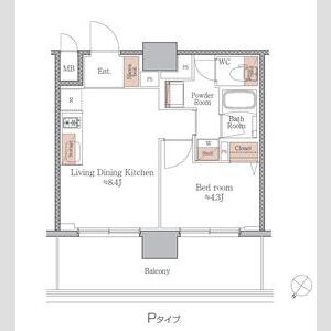 ジオエント梅田北リバーフロントの間取り図