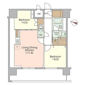 ジオエント西宮北口の間取り図