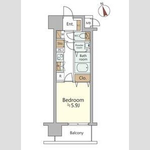 ジオエント福島野田レジデンスの間取り図